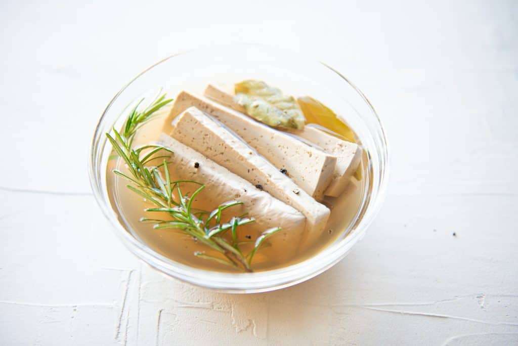 marinating tofu