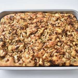Focaccia with cauliflower and miso