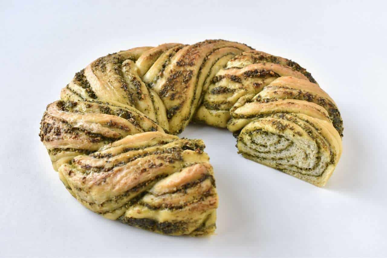 Savoury vegan babka