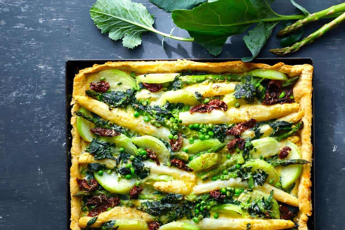 Vegan Inspired by Ottolenghi: healthy sheet pan pie plant based