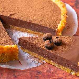 silky smooth gluten-free chocolate pie