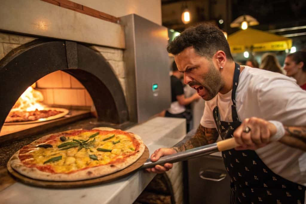 pineapple pizza angry pizza maker